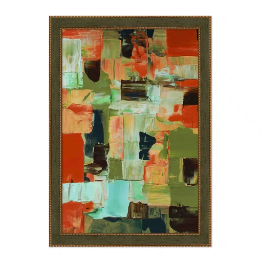 Quadro Decorativo Textura Pincelada Estilo Modern Heritage