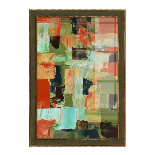 Quadro Decorativo Textura Pincelada Estilo Modern Heritage