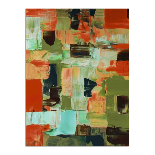 Quadro Decorativo Textura Pincelada Estilo Modern Heritage