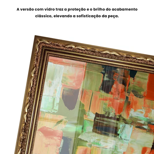 Quadro Decorativo Textura Pincelada Estilo Modern Heritage