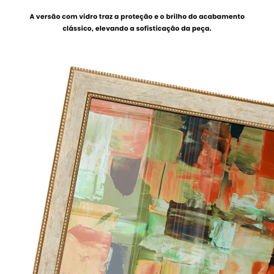 Quadro Decorativo Textura Pincelada Estilo Modern Heritage