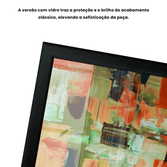 Quadro Decorativo Textura Pincelada Estilo Modern Heritage