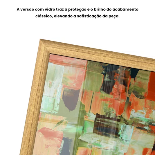 Quadro Decorativo Textura Pincelada Estilo Modern Heritage