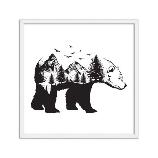 Quadro Decorativo Urso Nature