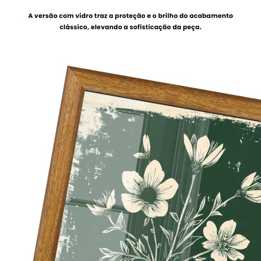 Quadro Decorativo Vaso de Flores Estilo Modern Heritage