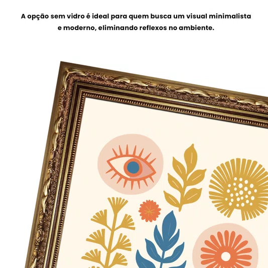 Quadro Decorativo Vasos Botânicos Estilo Modern Heritage