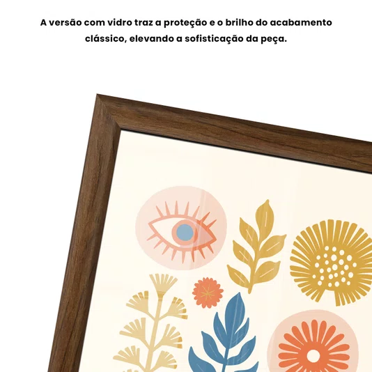 Quadro Decorativo Vasos Botânicos Estilo Modern Heritage