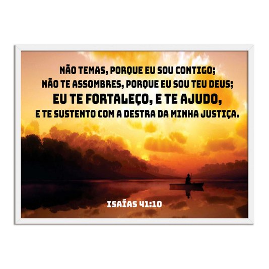 Quadro Decorativo Versículo Bíblico Isaías 41:10