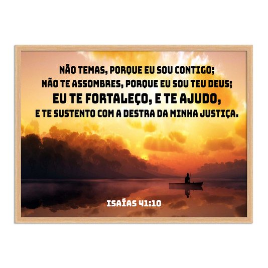 Quadro Decorativo Versículo Bíblico Isaías 41:10