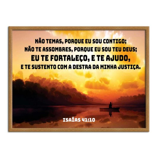 Quadro Decorativo Versículo Bíblico Isaías 41:10