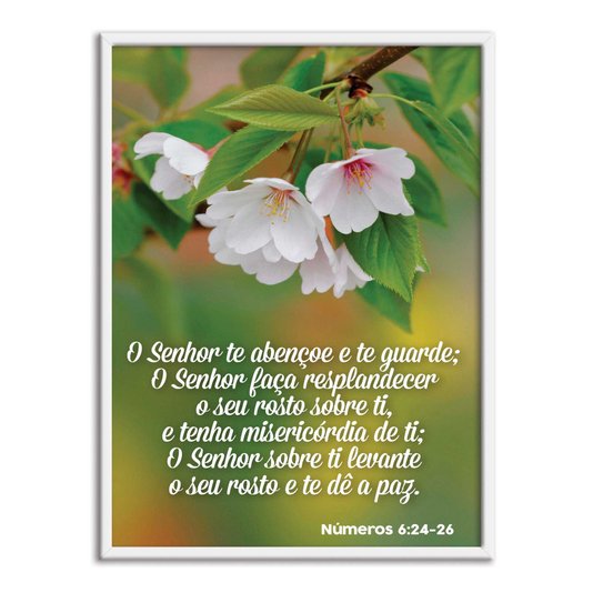 Quadro Decorativo Versículo Bíblico Números 6:24-26