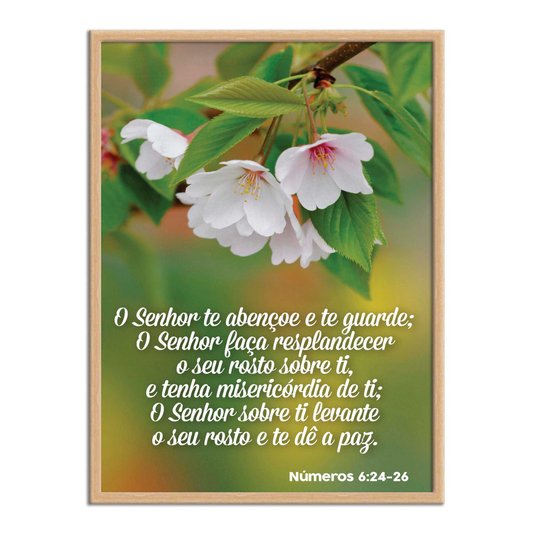 Quadro Decorativo Versículo Bíblico Números 6:24-26