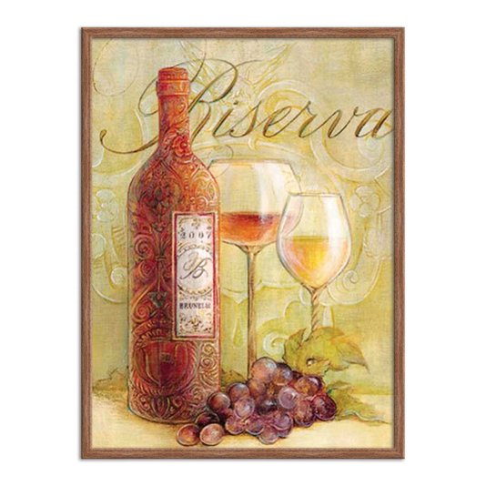 Quadro Decorativo Vinho Riserva
