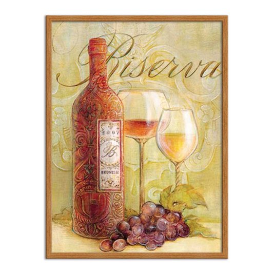 Quadro Decorativo Vinho Riserva