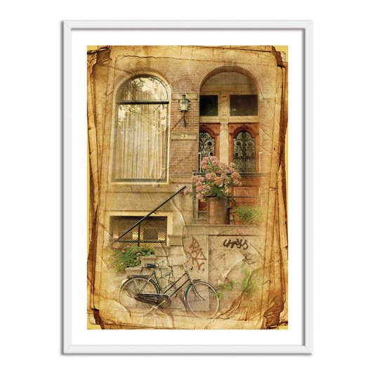 Quadro Decorativo Vintage Casarão Antigo