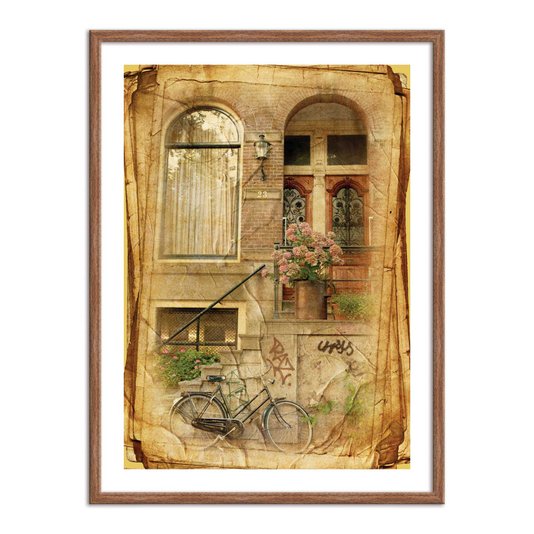 Quadro Decorativo Vintage Casarão Antigo