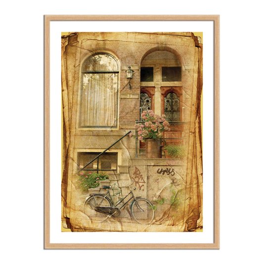 Quadro Decorativo Vintage Casarão Antigo