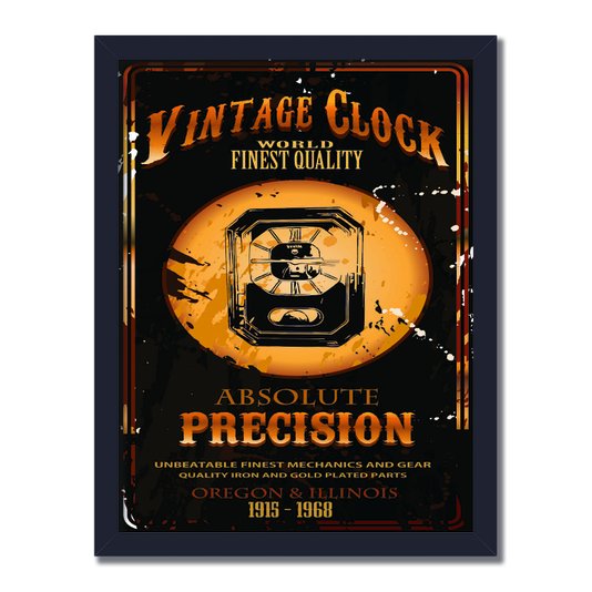 Quadro Decorativo Vintage Clock