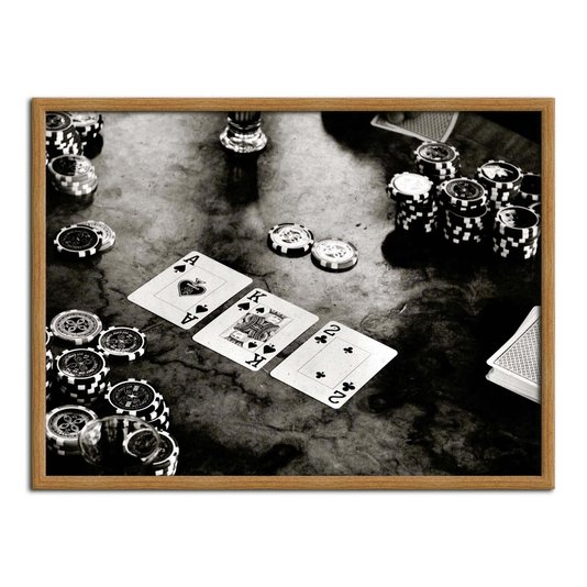 Quadro Decorativo Vintage Poker