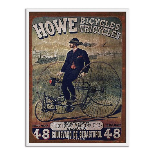 Quadro Decorativo Vintage Publicidade Triciclos