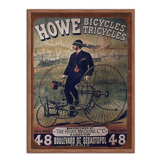 Quadro Decorativo Vintage Publicidade Triciclos