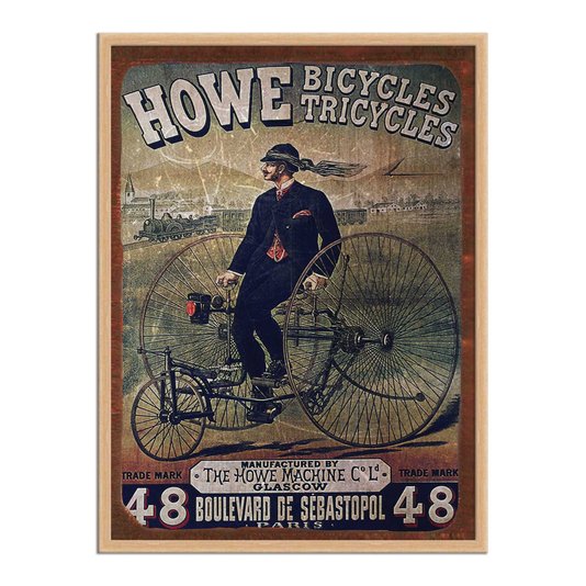 Quadro Decorativo Vintage Publicidade Triciclos