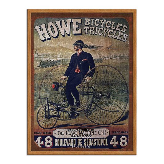 Quadro Decorativo Vintage Publicidade Triciclos