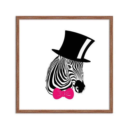 Quadro Decorativo Zebra Pop Art