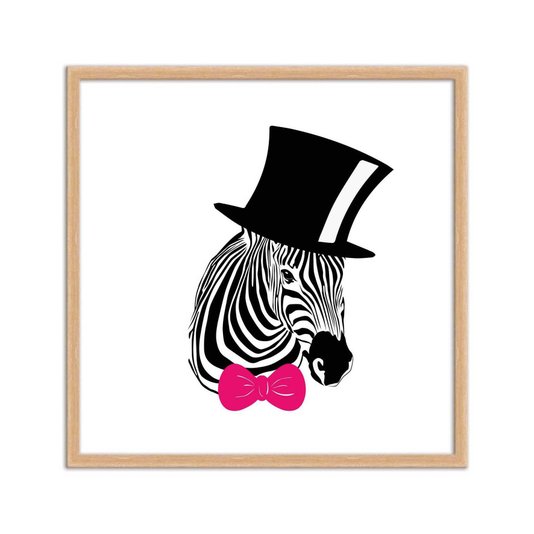 Quadro Decorativo Zebra Pop Art