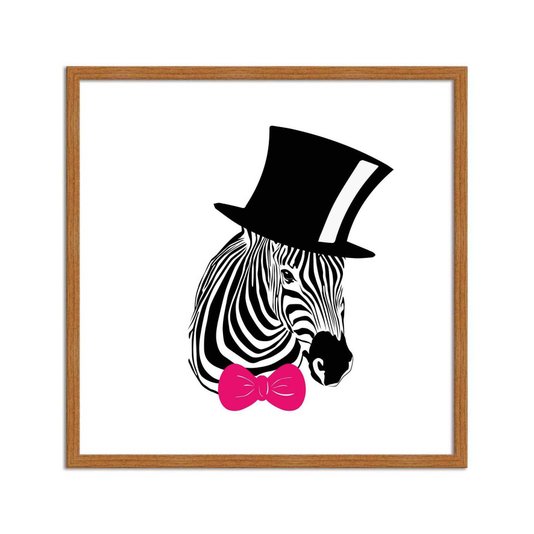 Quadro Decorativo Zebra Pop Art