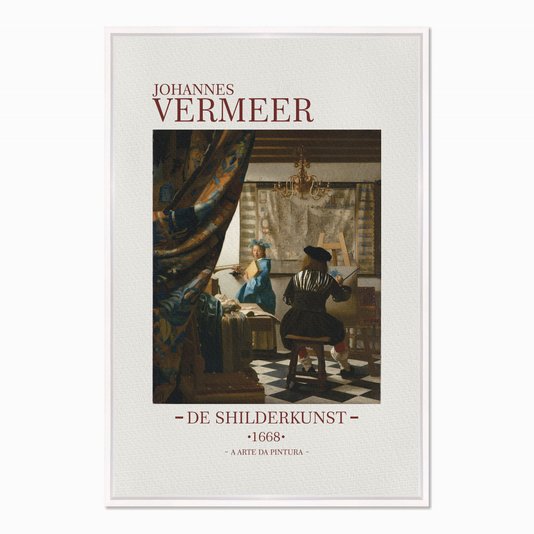 Quadro em Tela Canvas A Arte da Pintura de Johannes Vermeer