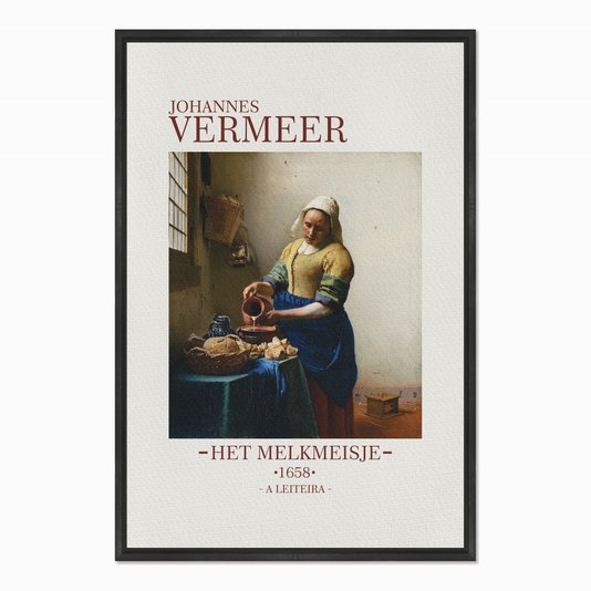 Quadro em Tela Canvas A Leiteira de Johannes Vermeer