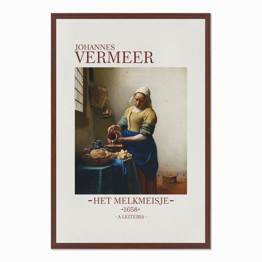 Quadro em Tela Canvas A Leiteira de Johannes Vermeer