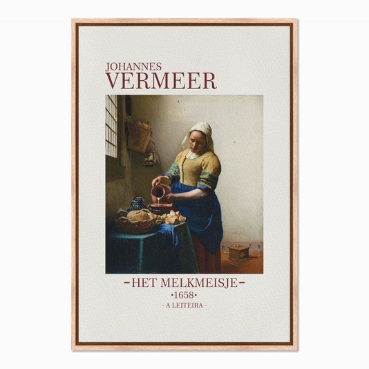 Quadro em Tela Canvas A Leiteira de Johannes Vermeer