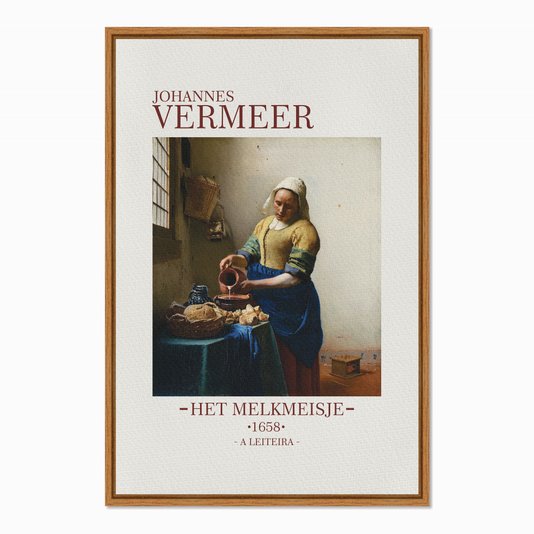 Quadro em Tela Canvas A Leiteira de Johannes Vermeer