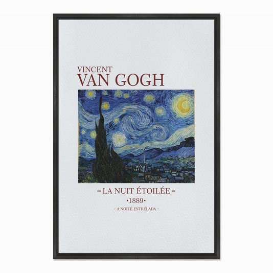 Quadro em Tela Canvas A Noite Estrelada de Van Gogh