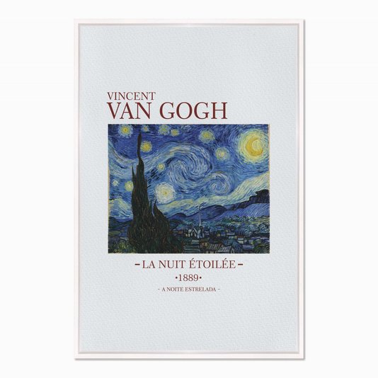Quadro em Tela Canvas A Noite Estrelada de Van Gogh