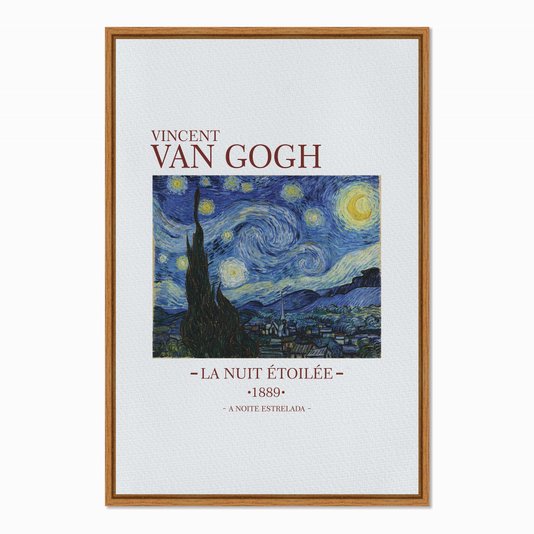 Quadro em Tela Canvas A Noite Estrelada de Van Gogh