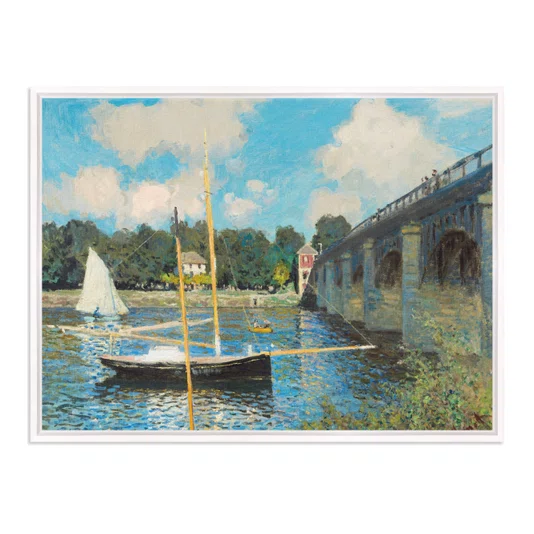 Quadro Em Tela Canvas "A Ponte de Argenteuil" de Claude Monet