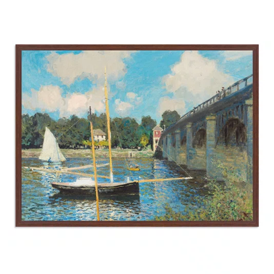 Quadro Em Tela Canvas "A Ponte de Argenteuil" de Claude Monet