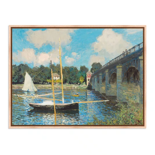 Quadro Em Tela Canvas "A Ponte de Argenteuil" de Claude Monet