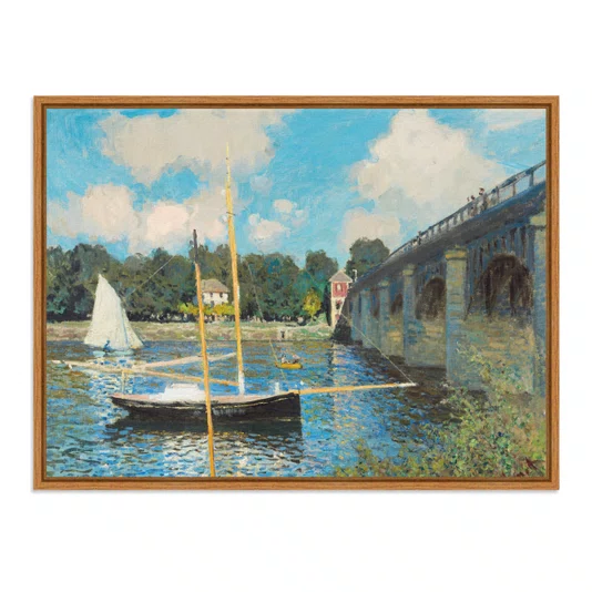 Quadro Em Tela Canvas "A Ponte de Argenteuil" de Claude Monet