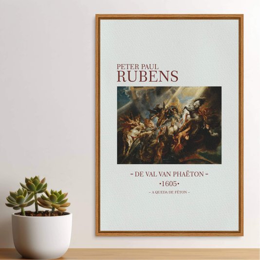 Quadro em Tela Canvas A Queda de Féton de Peter Paul Rubens