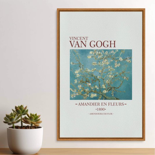 Quadro em Tela Canvas Amendoeira em Flor de Van Gogh