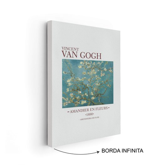 Quadro em Tela Canvas Amendoeira em Flor de Van Gogh