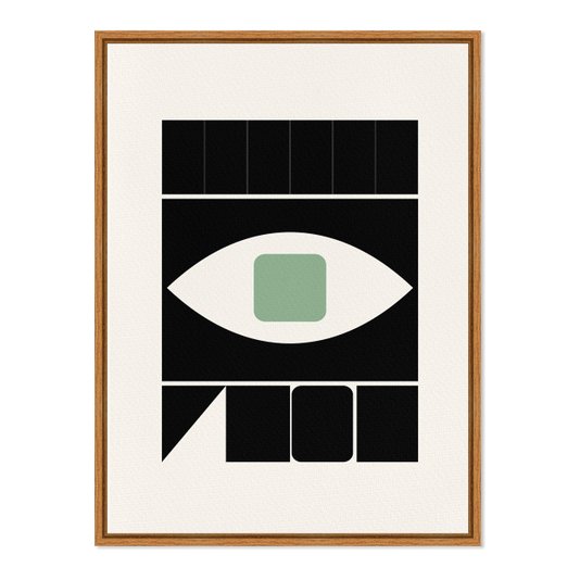 Quadro Em Tela Canvas Bauhaus Com Olho Geométricas