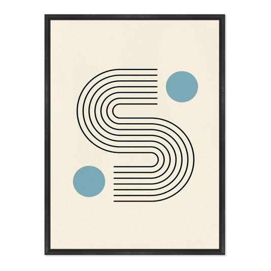 Quadro Em Tela Canvas Bauhaus Curva