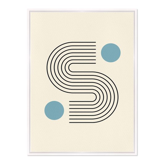 Quadro Em Tela Canvas Bauhaus Curva