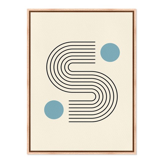 Quadro Em Tela Canvas Bauhaus Curva