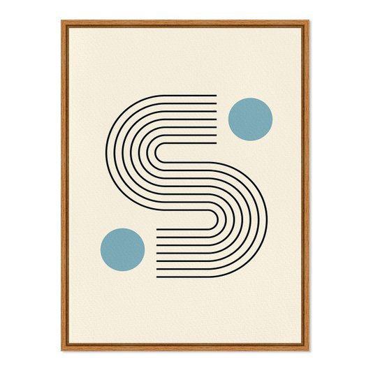 Quadro Em Tela Canvas Bauhaus Curva